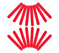 SEWACC 25 Abbassalingua Riutilizzabili in Plastica Rosso, Spatole per Esami Orali e Strumenti per Mescolare la Resina, Set Professionale per Uso Clinico e Educazione Orale