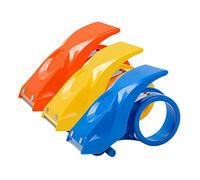 SEWACC 3 pezzi Dispenser Taglierina Nastro Adesivo Plastica Ergonomica Leggera Cutter Sigillatura Scatole per Pacchi Adatta Nastro Facile e per Traslochi e Imballaggi Colore Casuale
