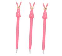 SEWACC 3 Pezzi Penne in Coniglio Gel Ink Pen con Scrittura Penne Neutral Ink per Studenti e Ufficio Kawaii Cartoon