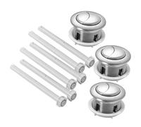 SEWACC 3 pezzi Pulsanti per Wc in Abs da Scarico Risparmio Idrico Design Resistente ed Elastico Compatibili con Serbatoi