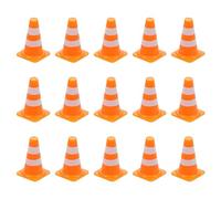 SEWACC 30 Mini Coni Stradali Giocattoli Di Plastica Arancione Per Barricate Stradali 0 98 X 0 62 Pollici Set Di Segnali Stradali Per Bambini Che Imparano E Giocano Di Ruolo