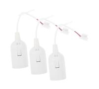 SEWACC 3pezzi Porta Lampade in Base Per Lampada Pendente Attacco Vite Portalampada Per Illuminazione Casa Facile Installazione e Sostituzione