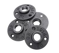 SEWACC 4 Pezzi Flangia Ghisa da Raccordi per Progetti Diy e Decorazioni Industriali Facile Installazione e Resistente per Vintage e Strutture