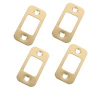 SEWACC 4 pezzi Kit Piastre di Copertura per Serratura Pernio in Acciaio Inossidabile Riparazione per Foro Porta Resistente e Compatibile con Serrature Barra di Bloccaggio Finitura Dorata