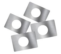SEWACC 4 pezzi Kit Pz Piastre Porta Acciaio Inox Coperture Rinforzanti per Serrature e Maniglie Adatte per Porte e Riparazione e Fissaggio Serratura