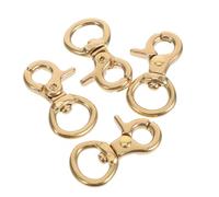 SEWACC 4 Pezzi Moschettoni Pinza in con Gancio Molla Rotante Piccoli Moschettoni Granchio Metallici per Portachiavi Borse e Accessori Te