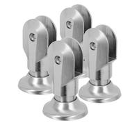 SEWACC 4 Pezzi per Partizioni Acciaio Inossidabile da Accessori per Fissaggio Design Elegante e Resistente per Diversi Sistemi Partizione Bagno