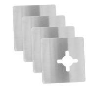 SEWACC 4 pezzi Piastra Riparazione Acciaio Inossidabile per Serrature per Rafforzare Porte Kit Fissaggio per Porta e Resistente e Facile da