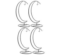 SEWACC 4 pezzi Supporto da Parete in Ferro Forma di per Piante Appese Porta Vasi Decorativo per Giardino Verticale Interno e Balcone Base Stabile e Struttura Solida