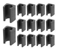 SEWACC 40 pezzi Calzini per Gambe Sedia U-shape Nero Protezione Pavimento Anti-graffio Clip Piedini Tubolari per Sedie da Ufficio Bar e Sala da Pranzo Facile Installazione e Silenziosi