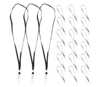 SEWACC 40 pezzi di cordino porta badge da collo - cordino porta badge da collo con fermagli per scuola, ufficio, fabbrica, lavoro, da crociera, targhette identificative