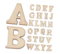 SEWACC 416 Pezzi Lettere in Legno Piccole Lettere Artigianali in Legno Massello per Decorazioni Murali Rustiche Kit Te per Pittura Apprendimento e Decorazione Casa