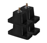 SEWACC 4pezzi Cuscinetti Antivibranti in Gomma Per Condizionatori d Aria e Apparecchiature Elettriche Esterne Cuscinetti Ammortizzatori Neri Migliorato Assorbimento Degli Urti