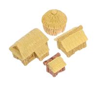 SEWACC 4pezzi Statue in Resina Piccole Statuette per Decorazioni da Casa Accessori da Giardino in Resina Ornamenti per Case in Miniatura