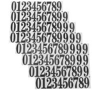SEWACC 5 fogli Adesivi Numerici Impermeabili e Antifreddo per Stickers Autoadesivi Pratici e Facili Rimuovere per Decorazioni e Etichettatura