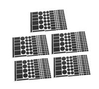 SEWACC 5 fogli Adesivi Oscuranti LED in Pet Nero Pellicole Blocca Luce per Indicatori Alimentazione Tv Condizionatori e Riduzione Abbagliamento e Disturbi Notturni