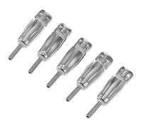 SEWACC 5 pezzi Adattatore Antenna Radio Auto Connettore Aerial Din Facile Installazione Saldatura Conduttività Elettrica Compatibile con Veicoli Standard