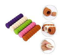 SEWACC 5 pezzi Copri Maniglia Porta Spirale in Morbido Antiscivolo Protezione Antiurto per Rivestimento Paraurti per Maniglie Porte Beige Verde Rosa