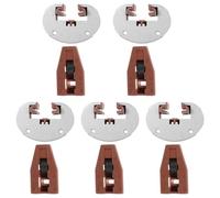 SEWACC 5 Set Kit Ferma Binari per Guida Scorrevole Sotto Piano Stopper Resistenti per Cassetto Comò e Cucina Ricambi per Scorrimento Stabile e Duraturo
