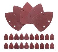 SEWACC 50 fogli abrasivi per levigatrice a mouse: set carta vetrata triangolare con 5 fori - grane assortite 60/80/100/120/180/240 - a strappo hook and loop