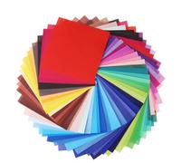 SEWACC 50 fogli Carta Origami Monofacciale Colorata per Lavoretti Creativi Vivid Colorati per Progetti Artistici e Attività Manuali