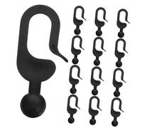 SEWACC 50 pezzi Ganci in Plastica Neri per Tende Gazebo e Zanzariere Supporto per Tende da Esterno Clip Compatte e Resistenti per Campeggio e Ombreggiature Outdoor