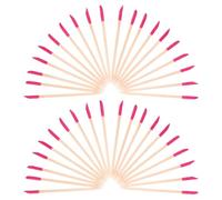 SEWACC 50 Pezzi Spingi Cuticole Monouso in Legno per Unghie Bastoncini Doppia Estremità per Manicure e Pedicure Strumenti per Levigare Cuticole per Nail Art e Cura Professionale Uso