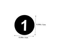 SEWACC 5000 pezzi Etichette Numerate Rotonde Adesive e Impermeabili Nero e Bianco Stickers per Scuola Ufficio Magazzino e Organizzazione Precisa