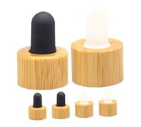 SEWACC 6 Tappi Contagocce per Flaconi Olio Essenziale Copri Bottiglia Ermetici senza Tubo Compatibili Diverse Dimensioni per Aromaterapia Domestica