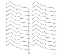 SEWACC 60 Pezzi Ganci per Pannelli Forati in Acciaio Inox Clip di Fissaggio senza Attrezzi per Garage Officina e Magazzino Accessori Portatili e Versatili per Organizzazione e Lavoro