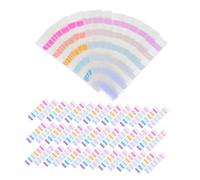 SEWACC 600 Pezzi Sticky Index Tabs Adesivi Trasparenti Scrivibili per Libri Planner e Organizzazione Etichette Colorate per e Segnalibri per Studio e Lavoro