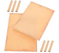 SEWACC 8 fogli Carta Vintage Carta Kraft Spessa per Scrittura Elegante Biglietti Inviti e Calligrafia Retrò Pratica e Liscia per e
