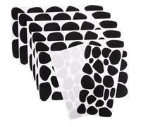 SEWACC 8 Fogli Dots Adesivi per Progetti Creativi Cerchi Neri Adesivi per Decorazioni Fai da Te per Abbigliamento e Crafting