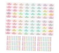 SEWACC 800 pezzi Etichette Adesive Impermeabili Qc Pass Ovali per Controllo Qualità Magazzino Resistenza PVC Durevole