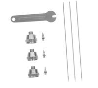SEWACC Accessori Aerografo con Ugelli e Aghi in Acciaio e Rame Ricambi Professionali per Spruzzo Tessuti Facile Installazione e Conservazione Protetta