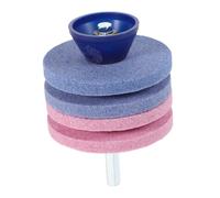 SEWACC Affilatrice Doppio per Lame Tosaerba Resistente con Testa Industriale Strati Affilacoltelli per Giardino e Uso Domestico e Professionale