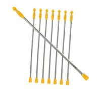 SEWACC Asta di Prolunga in Acciaio Inox per Spruzzatore da Giardino Telescopica Regolabile 45-80 Cm per Uso in Frutteti e Giardinaggio, Set da 8 Pezzi Resistente e Compatta Richiudibile