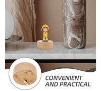 SEWACC Base Rotonda per Carillon Fai da Te in Legno di Faggio Accessorio Pratico per Scatole Musicali Parte di Ricambio Stabile e Sicura per Creazioni Artigianali e Regali