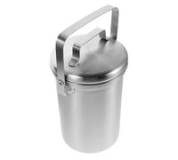 SEWACC Bidone per Compost da Banco 3L in Acciaio Inossidabile con Coperchio Ermetico Contenitore per Rifiuti Alimentari da Cucina Compatto e Resistente per Riciclo Domestico e Raccolta