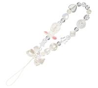 SEWACC Bracciale da Polso con Charm per Cellulare Perline Decorazione Antiscivolo con Nodo Coniglio Laccetto Leggero e Chic per Smartphone e Fotocamera