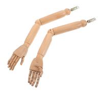 SEWACC Braccio di Manichino in Legno Naturale con Giunti Flessibili, Modello Articolato per Disegno e Espositori, Set da 1 Paio per attività Creative e Giochi di Ruolo
