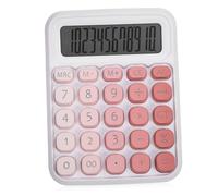 SEWACC Calcolatrice Tavolo con Pulsanti Grandi Display e Antiscivolo Calcolatrice Portatile per Ufficio Scuola e Contabilità Colore Rosa