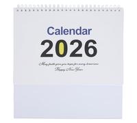SEWACC Calendario fisso 2026: planner ribaltabile con rilegatura a spirale, calendario agenda da 12 mesi per la pianificazione, l'organizzazione e la gestione del tempo