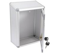 SEWACC Cassetta dei Suggerimenti Serratura in Lega di Alluminio da Parete, Cassetta Postale Multifunzionale per Reclami e Votazioni, Contenitore Sicurezza Resistente per Ufficio e Luoghi