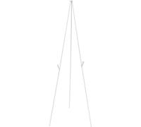 SEWACC Cavalletto da Esposizione Pieghevole in Metallo Bianco, Supporto per Cartelloni e Quadri da Terra Multifunzionale per Artisti e Presentazioni in Aula o Negozio, Porta Poster