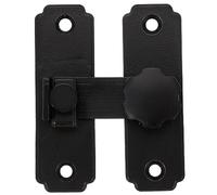 SEWACC Chiavistello per Porta Scorrevole Inossidabile Chiusura Facile da Installare per Porte Design Robusto e Duraturo Adatto per Serramenti e Porte da Colore Nero