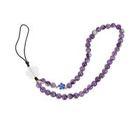 SEWACC Cinturino per Smartphone con Perline Naturali Lanyard Decorazione Versatile per Telefono Chiavi Fotocamera Resistente e Indossabile Al per Sicurezza