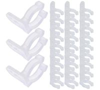 SEWACC Clip per Luci a Corda e LED al Neon 14mm in Plastica Flessibile, 30 Pezzi per Fissaggio Esterno e Interno di Catene Luminose, Clip Montaggio per Terrazze, Matrimoni e Decorazioni Natalizie