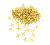 SEWACC Confetti Glitterata da Tavolo Decorazione per Prima Comunione Battesimo Matrimonio e Compleanno Addobbo Festivo Dorato