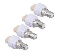 SEWACC Convertitore Portalampada Da E14 a G9, Adattatore Per Lampadina Led e Alogena, Set 4 Pezzi Anti-invecchiamento, Compatibile Lampade a Per Uso Domestico